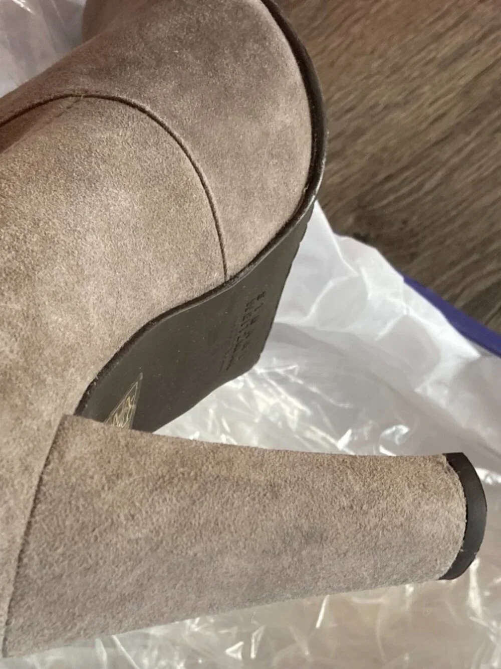 NEW Stuart Weitzman Highland Over-the-Knee Boots, EU 39.5 (US 9), Topo Suede